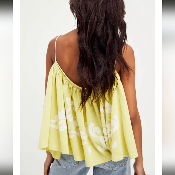 Free People On the Clouds top in Lemon Ivory - Picture 2 of 6